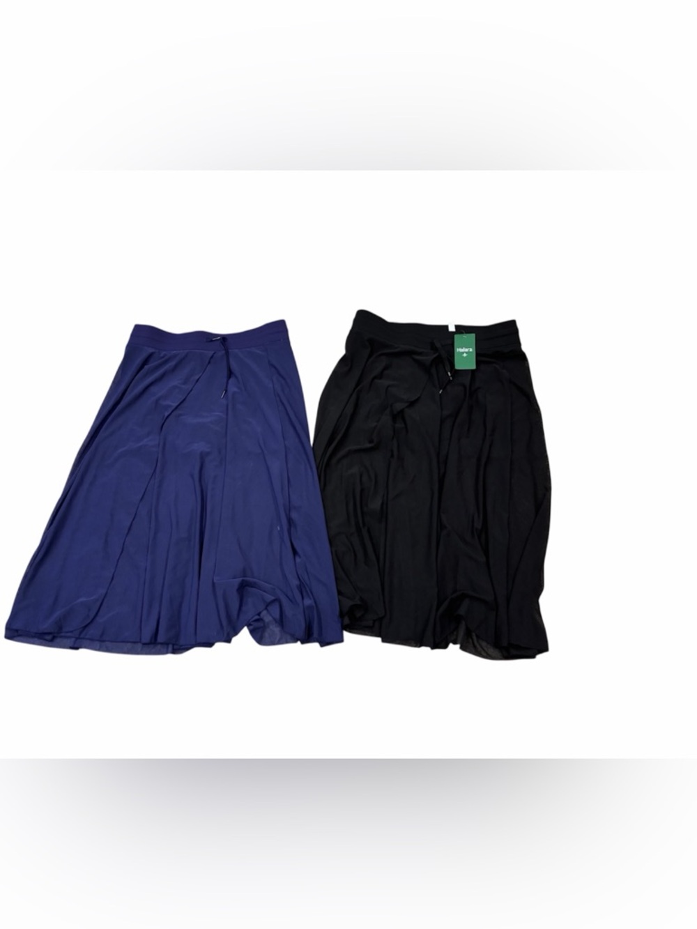 New Halara Breezeful High Waisted Flowy Maxi Skirt Skort Blue And Black Lot Of 2